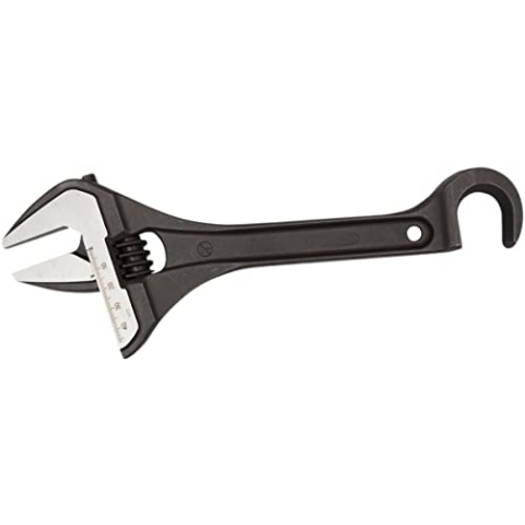 Bahco Schraubenschlüssel Rollgabelschlüssel, Metall Griff, Backenweite 46mm, / Länge 254 mm