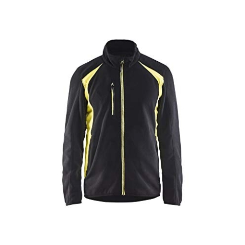 Blaklader 47302510 FLEECE-JACKET, Schwarz/Gelb, grootte XS