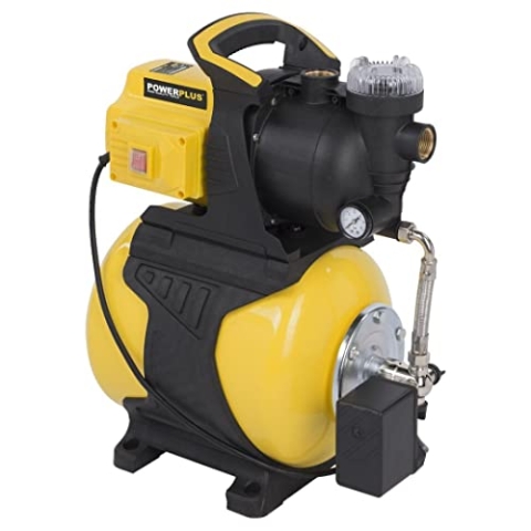 Powerplus Elektrische Wasserpumpe POWXG9571-600 W Druckwasserpumpe mit einer maximalen Temperatur von 35°C und einer Fördermenge von 3000 l/h, Haushaltswerkzeug, Wasser-Pumpe für Haushalt