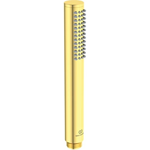 Ideal Standard Stabhandbrause Idealrain Atelier BC774A2 – 1-Funktions-Handbrause in Stick Design für unvergleichliche Duschmomente – in Brushed Gold