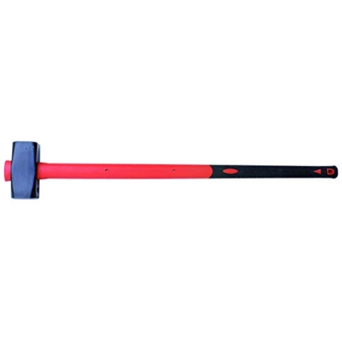 Tec Hit 891400 Stielmasse, 3 kg, Griff Fiberglas, Rot/Schwarz
