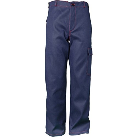 Planam 1753056 Hitze-/Schweißerschutz Bundhose 500 g/m², Marine, Größe 56