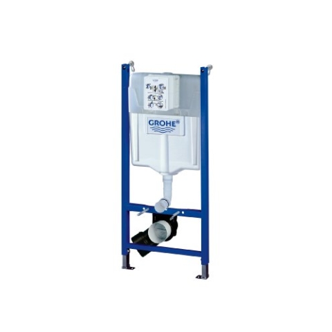 GROHE Solido, Vorwandelement für Wand WC 2in1 (1,13m hoch, Installationssystem mit Stahlrahmen, komplett vormontiert, inkl. Spülkasten, Wandwinkel & Befestigungsmaterial, höhenverstellbar), 38971000