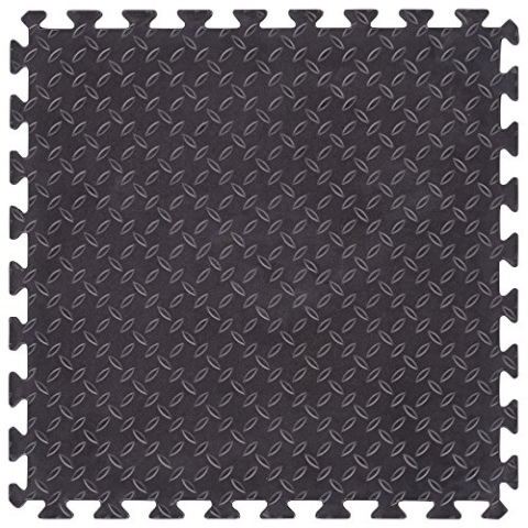 UNICOMFORT UC-IM2424M Interlock Kabel Funktionsmatte, Schwarz, Interlockable Center