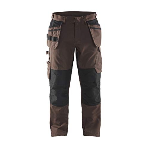 Blakläder 149613307899D108 Service Bundhose mit Nageltaschen Größe in Braun/Schwarz, D108