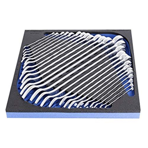 Unior U621054 Satz Kombi-Schraubenschlüssel, lang in SOS-Werkzeugablage 6-32/27AF