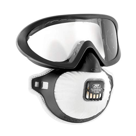 JSP Filterspec® PRO Schutzbrille FFP3V mit Ventil (AGE130-201-100)