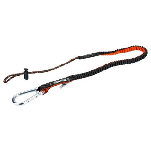 Bahco 3875-LY2 Absturzsicherungsleine mit Karabiner/Schlaufe, 3 kg, 1,2 m