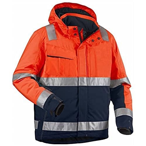 Blaklader 48701987 WINTERJACKE HIGH VIS, Orange/Marineblau, grootte XL