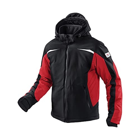 KÜBLER Workwear KÜBLER WEATHER Softshelljacke schwarz, Größe XXL, Unisex-Arbeitsjacke aus Mischgewebe, wind- und wasserabweisende Softshelljacke