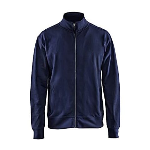 Blaklader 33711158 SWEATSHIRT MIT VOLLEM REIßVERSCHLUSS, Marineblau, grootte XXXL
