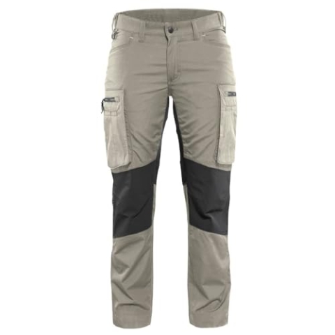 Blakläder Damen-Bundhose "Stretch" stein, 1 Stück, C34, steingrau / schwarz, 715918452799C34