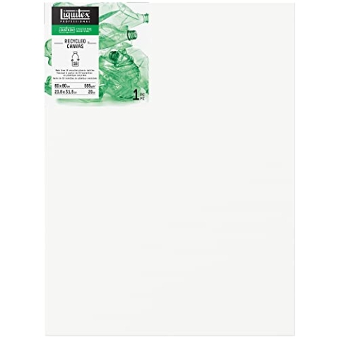 Liquitex 418060080 Recycled Keilrahmen, gefertigt aus 100% recyceltem Kunststoff, hochwertige Leinwand mit 565 g/m², FSC, 3-fach grundiert für Öl - & Acrylfarben - Deep Edge 60x80cm