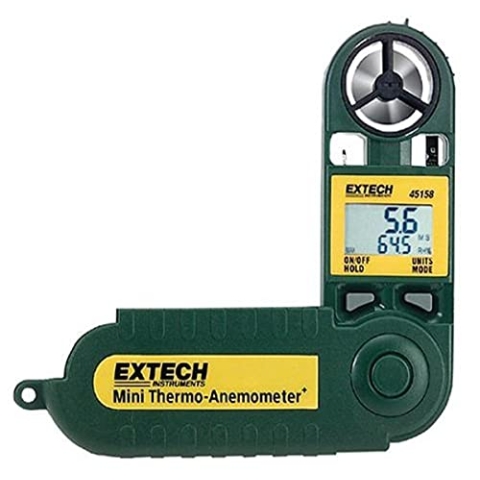 Extech Mini-Thermo-Anemometer mit Luftfeuchte, 1 Stück, 45158