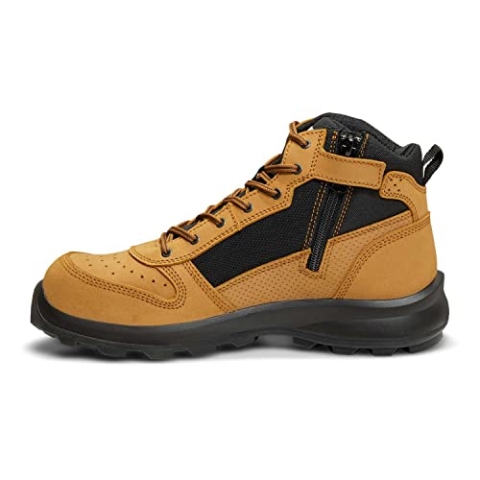 Carhartt Herren Michigan Rugged Flex® S1P Mittelhoher Sicherheitsstiefel mit Reißverschluss, Weizen, 40