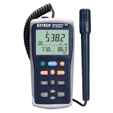 Extech EA80 Easy View Luftqualitätsmesser/Datalogger für den Innenbereich