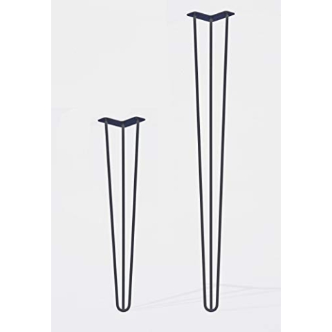 Mottez M521CTR Tischbeine, 3 Fäden, rechts, Höhe 110 cm, transparent