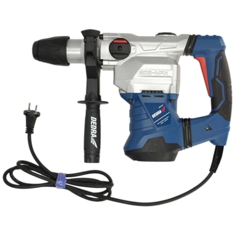 Schlagbohrhammer, Schlaghammer, Bohrhammer DEDRA DED7837, Leistung 1500W, 12J, SDS-MAX Im Beton 40mm, LED licht, 4100 BPM /1 min, Gewicht 6,8, Spannung: 230 V / 50Hz