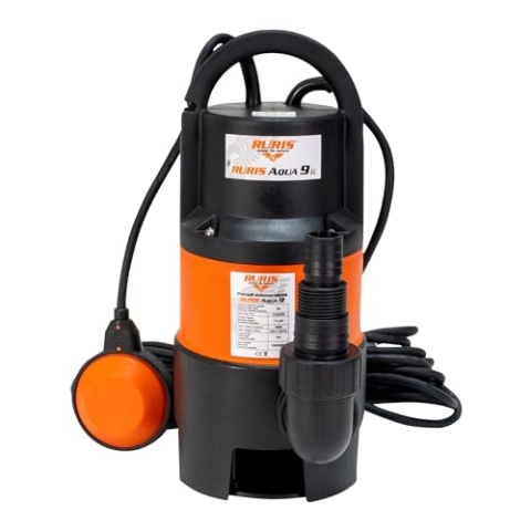 Ruris – FSPXX8DW – Abwasserpumpe 750 W mit Schwimmer, Durchflussmenge 12,5 m³/h – Entladung 8 m Aqua 9