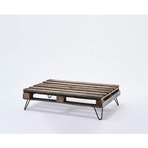 Mottez M513CNO Tischfüße mit 4 Füßen, 50 cm, Schwarz