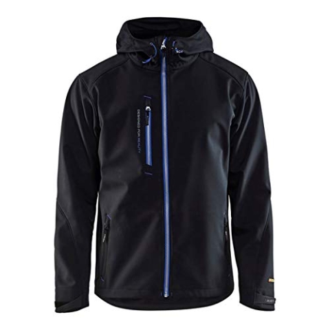 Blaklader 49492517 PROFI-SOFTSHELL-JACKE, schwarz/kornblumenblau, grootte XS