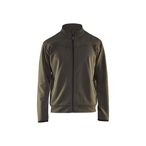 Blaklader 33622526 SWEATSHIRT MIT VOLLEM REIßVERSCHLUSS, Dunkles Olivgrün, grootte M