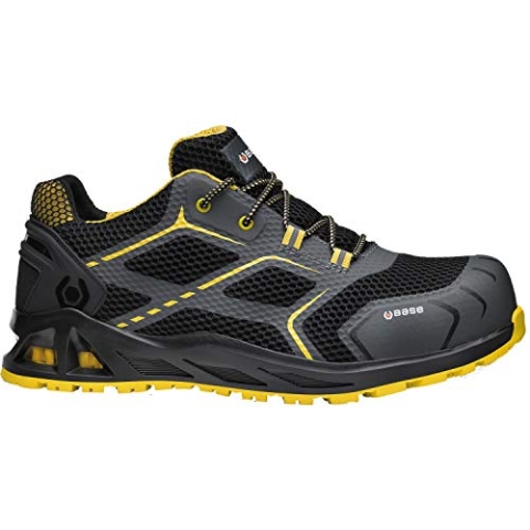 BASE Protection Unisex K-speed sicherheitsschuhe, Schwarz Gelb, 46 EU