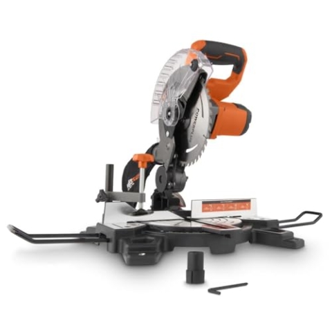 Dual Power Akku Kapp und Gehrungssäge POWDP2550-20V Gehrungs- und Kappsäge, Ø210mm - ohne Akku und Ladegerät - mit 1 Acc.