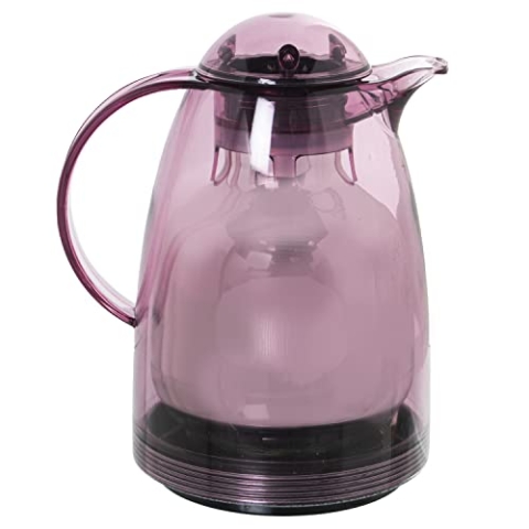 JARRA TERMO VIOLETA TRASLÚCIDAPOLIPROPILENO VIDRIO 1L_19X15X24CM, LIBRE DE BPA