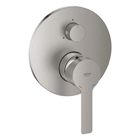 Grohe Lineare Einhandbatterie mit 3-Wege Umstellung supersteel 24095DC1