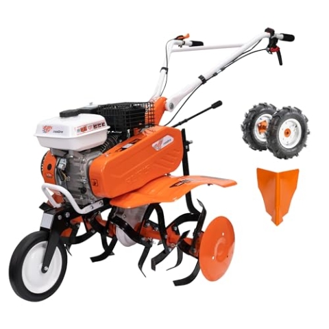 RURIS POWER FOR NATURE Motorhacke, 7000 FR, 7 PS, 24 Fräsen, Arbeitsbreite 560 – 830 mm, Lenker verstellbar + Stopper + Gegengewicht 10 kg