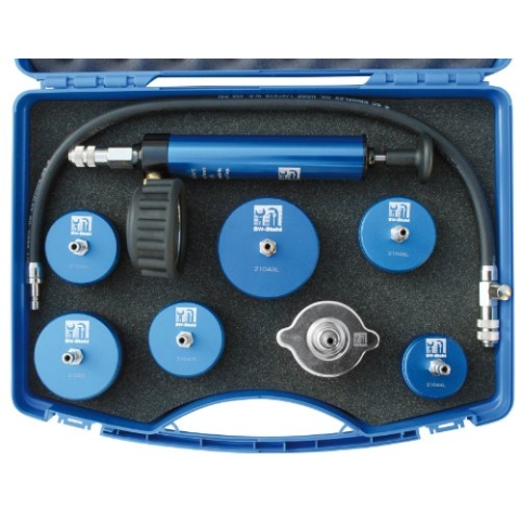 SW-Stahl 21040L Kühlerabdrücksatz für NFZ, komplett mit Pumpe+Schlauch