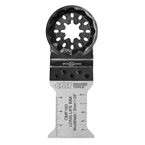 CMT ORANGE TOOLS OMF160-X5-35 MM TAUCH -UND BÜNDIGSCHNITT IN HOLZ & NÄGELN. LANGE LEBENSDAUER