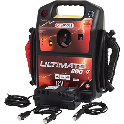 KS Tools 12 V Batterie-Booster, Mobiles Starthilfegerät 850 A