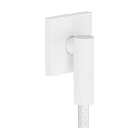 hansgrohe FixFit Fine E - Schlauchanschluss Dusche, universaler Wandanschluss mit Rückflussverhinderer, Wandanschlussbogen, Mattweiß, 28883700