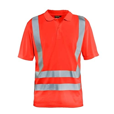 Blaklader 33911011 UV-POLOHEMD HIGH VIS, Rotes Hochvisier, grootte L