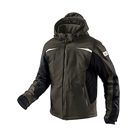 KÜBLER Workwear | Winter Softshell Arbeitsjacke | oliv/schwarz | Größe 3XL