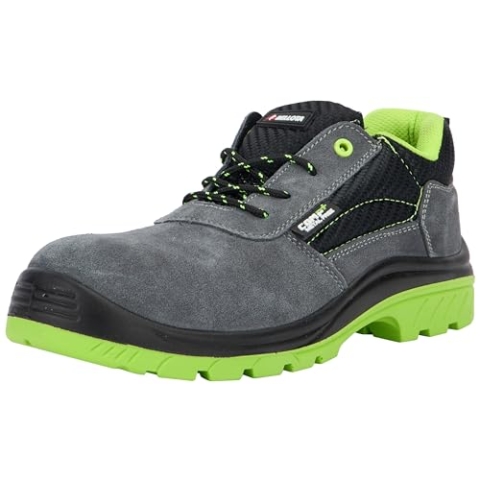 Bellota 72310-39 S1P - Unisex Comp+ Sicherheitsschuh, Leichte und atmungsaktive Arbeitsschuhe, stoß- und kratzfest, rutschhemmende Sohle, Glasfaser-Zehenkappe, Grau, Größe 39