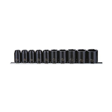 Teng - 9121 Metric Impact Socket Set 10 Stück 1/2in Drive - TEN9121