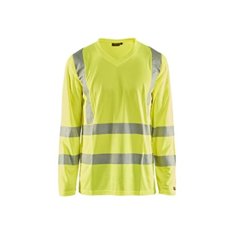 Blaklader 33851013 UV T-SHIRT HIGH VIS LANGARM, Gelb, grootte XL
