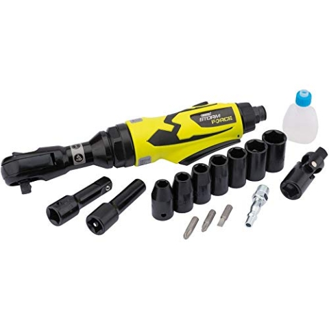 DRAPER sfar38/16, 3/8 Drive Storm Force Composite Air Ratsche Kit, Blau