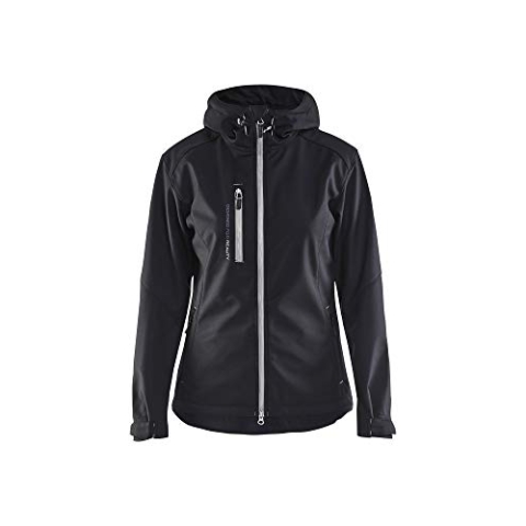 Blaklader 49192517 DAMEN-SOFTSHELL-JACKE, Schwarz/Silber, grootte L