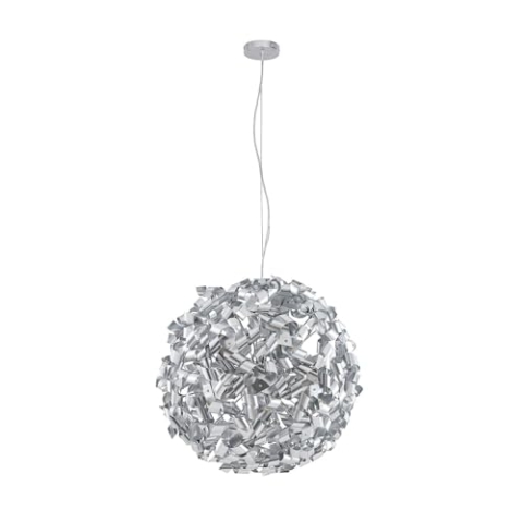 Lindby Pendelleuchte Caliya (Modern) in Chrom aus Metall (9 flammig, E14) - Deckenlampe Esstischlampe Hängelampe Hängeleuchte Wohnzimmerleuchte