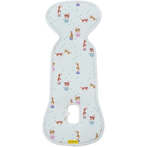 Aeromoov - Baby Sitzauflage Air Layer - Einlage Für Autositz oder Kinderwagen - Gruppe 0 - Antischwitz Sommerbezug - Bio-Baumwolle - Circus Tigers