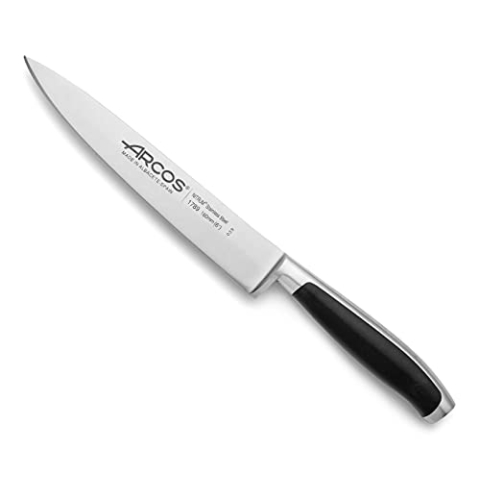 Arcos Küchenmesser Kyoto - Geschmiedete Nitrum Edelstahlklinge 15 cm - Schwarzer Griff aus Polyoxymethylen (POM), Elegant und Langlebig - Serie Laerie
