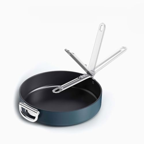 Joseph Joseph Space 30 cm (12") antihaftbeschichtete Bratpfanne mit Klappgriff, induktionsgeeignet