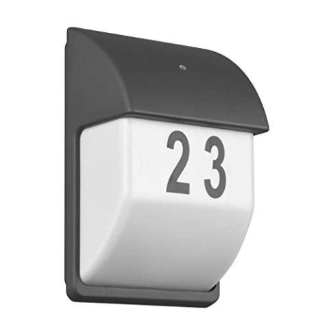 Trio Leuchten Außen Hausnummerleuchte Mersey 212160242, Aluminium Druckguss, Kunststoff Weiß, Exklusive 2 x E27