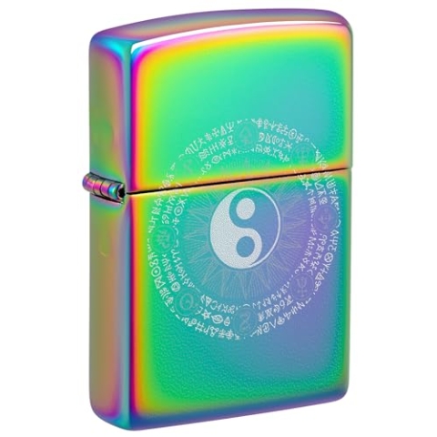 Zippo Sturmfeuerzeug - Ying Yang Design - Nachfüllbar- Geschenkbox - Metall - Made in USA