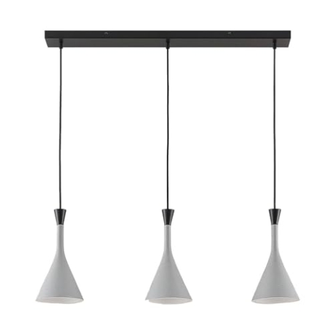 Lindby Pendelleuchte Flynn (Modern) in Alu (3 flammig, E14) - Deckenlampe Esstischlampe Hängelampe Hängeleuchte Wohnzimmerleuchte