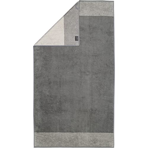 Cawö Home Handtücher Luxury Home Two-Tone 590 Schiefer - 77 Duschtuch 80x150 cm